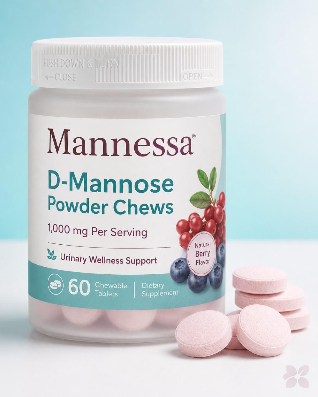 Mannessa D-Mannose Powder Chews